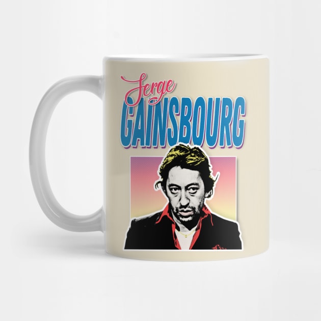 Serge Gainsbourg /\/\/\ 80s Aesthetic Tribute Design by DankFutura